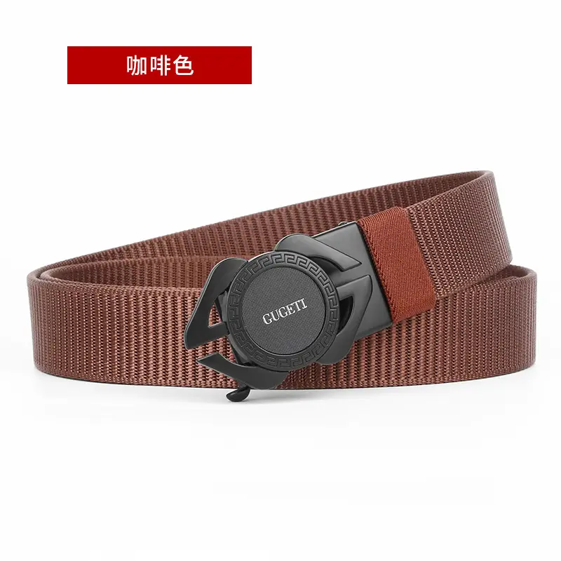Men's Black Automatic Buckle Belt with Watch Closure - Image 4