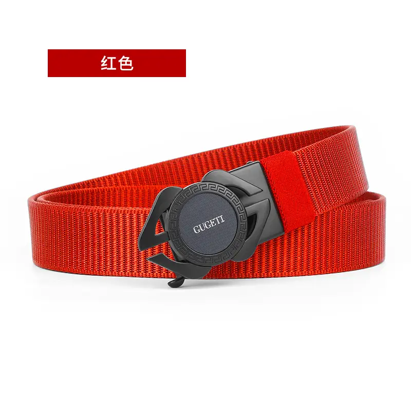 Men's Black Automatic Buckle Belt with Watch Closure - Image 8