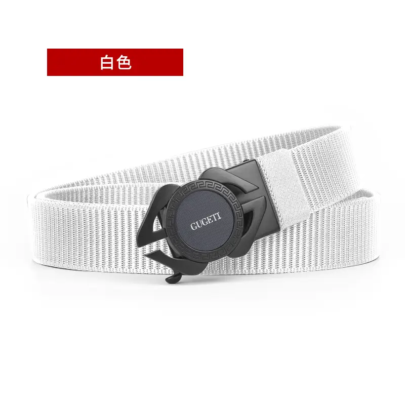 Men's Black Automatic Buckle Belt with Watch Closure - Image 9