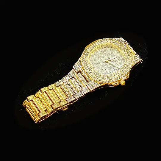 Gold Plated Diamond Watch Gift Set for Women