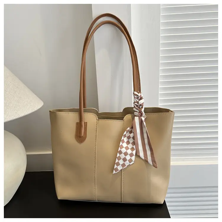 Women's Large Capacity Tote Bag Beige 2023 Autumn — feature 15