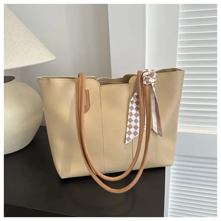 Women's Large Capacity Tote Bag Beige 2023 Autumn — feature 16