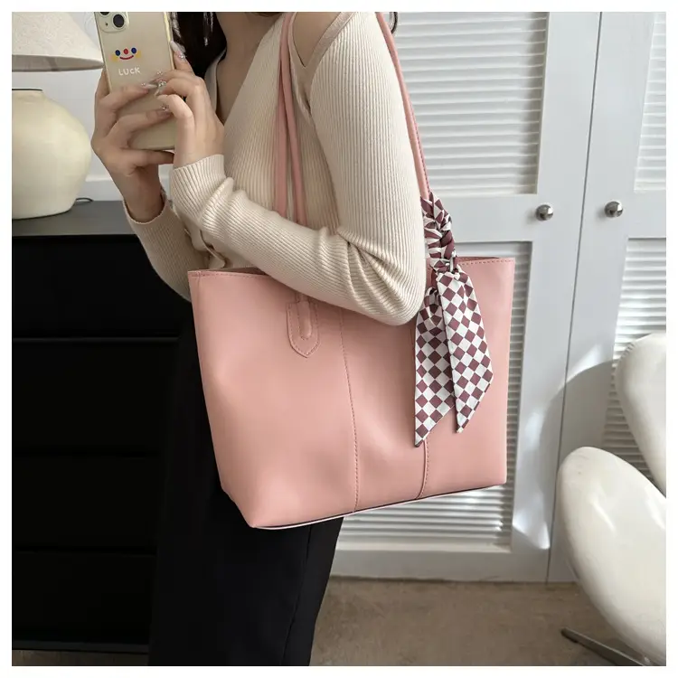 Women's Large Capacity Tote Bag Beige 2023 Autumn — feature 21