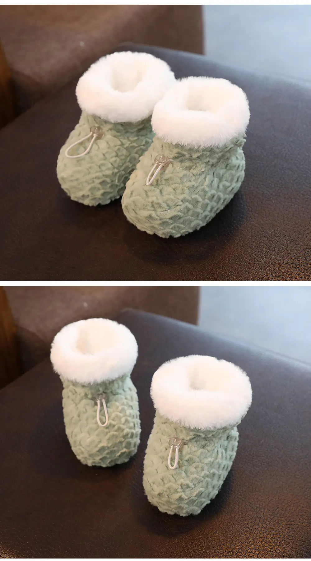 Pink Fleece Baby Shoes for Newborns Winter Warm Anti-Slip — feature 11