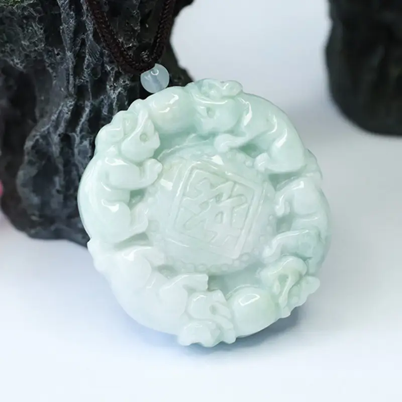 Guan Yu Jadeite Peace Pendant Factory Wholesale Dropshipping — feature 9
