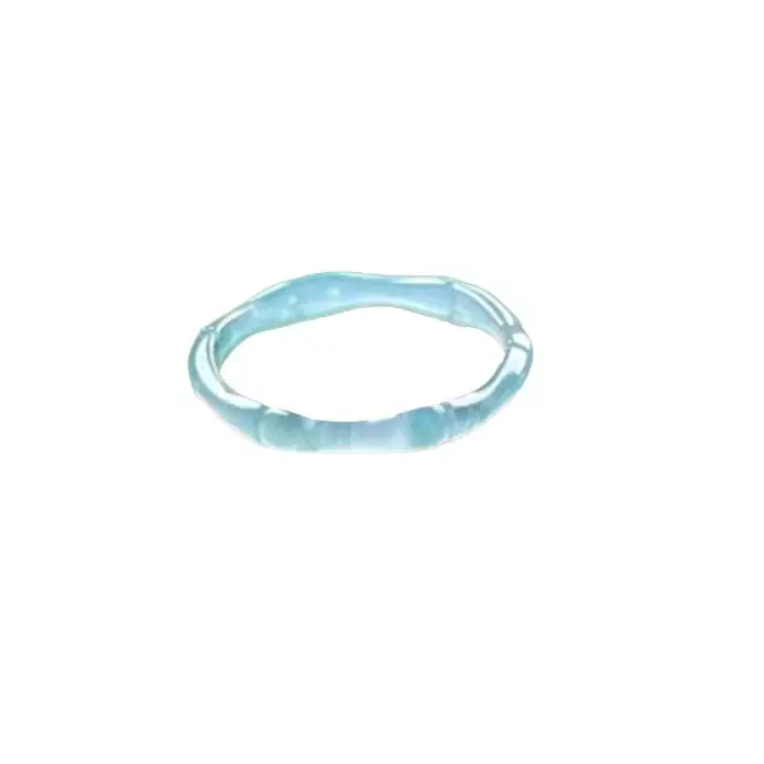 Blue Water Jade Ring Adjustable Size Natural Jade - Image 5