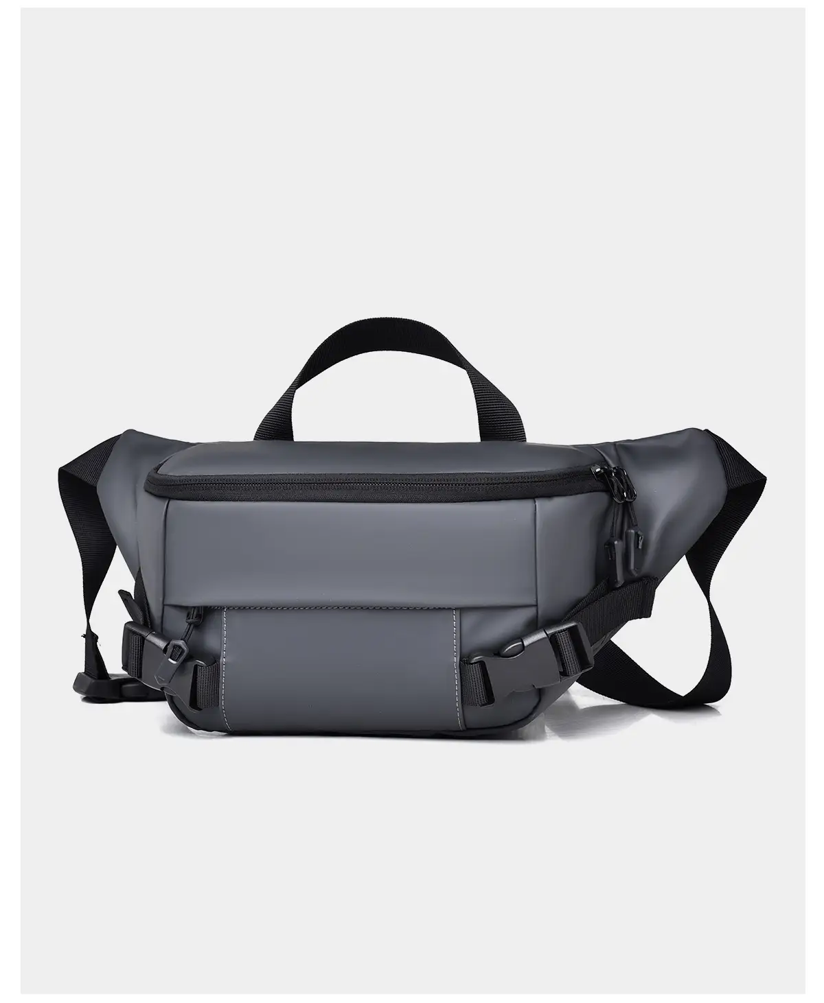 Men's Black Multi-Use Chest Bag with Adjustable Strap — feature 19