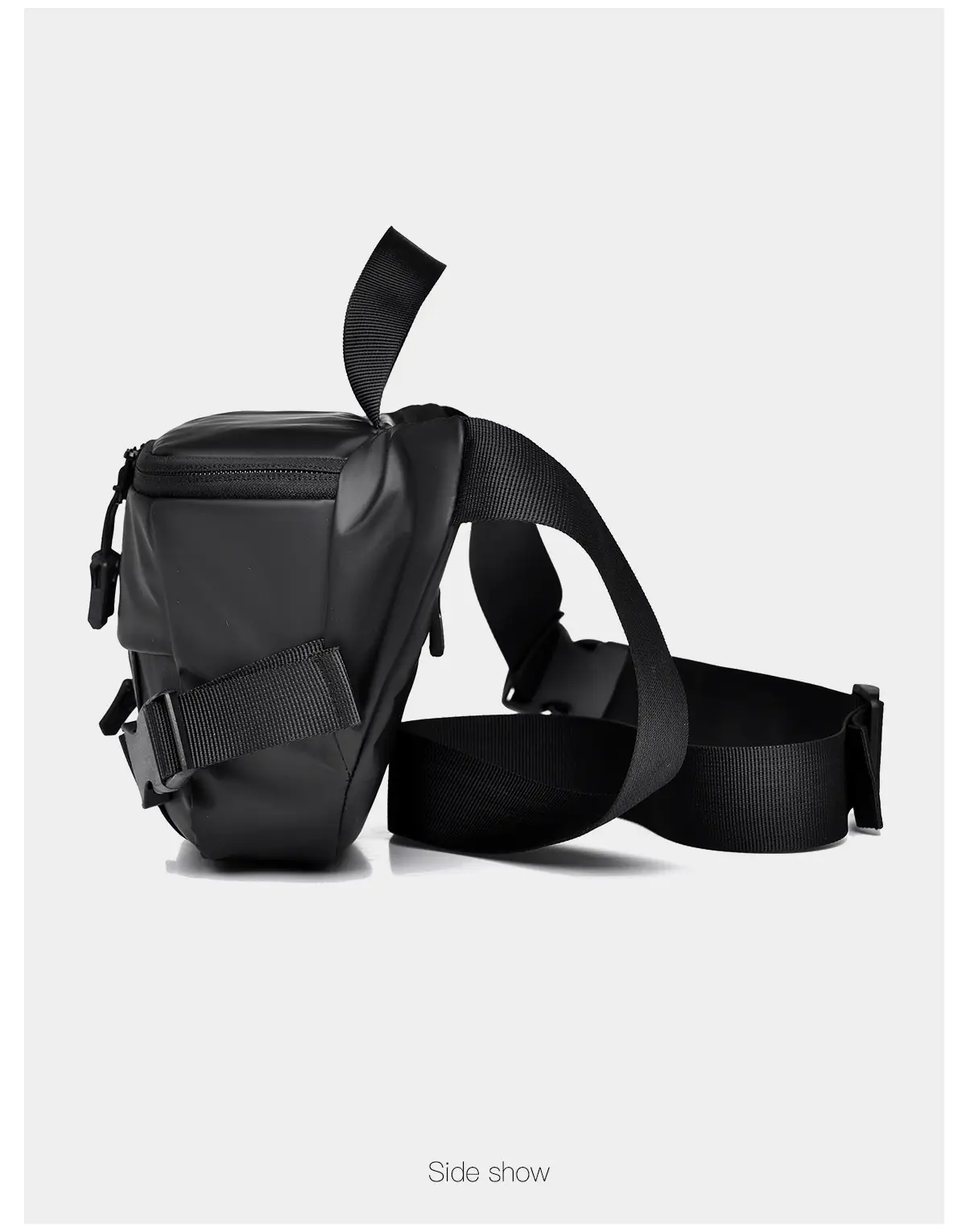 Men's Black Multi-Use Chest Bag with Adjustable Strap — feature 22