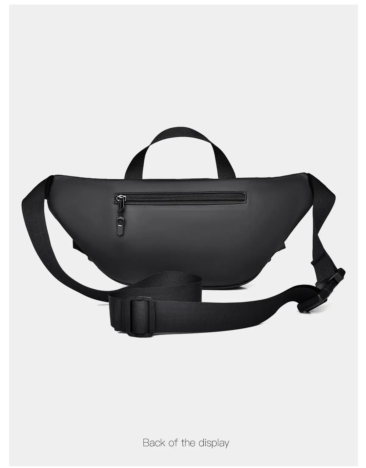 Men's Black Multi-Use Chest Bag with Adjustable Strap — feature 23