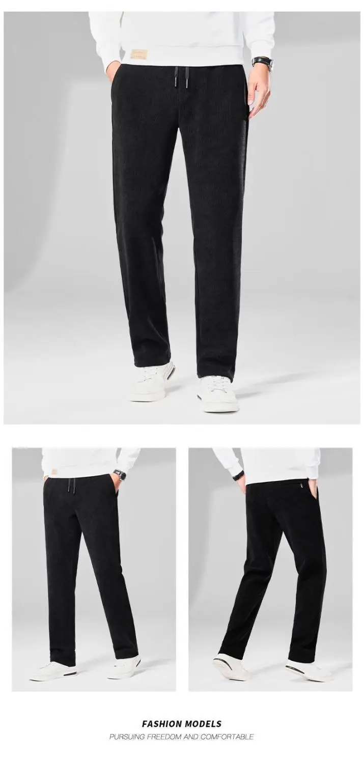 Men's Fleece Lined Warm Sweatpants Dark Grey — feature 9