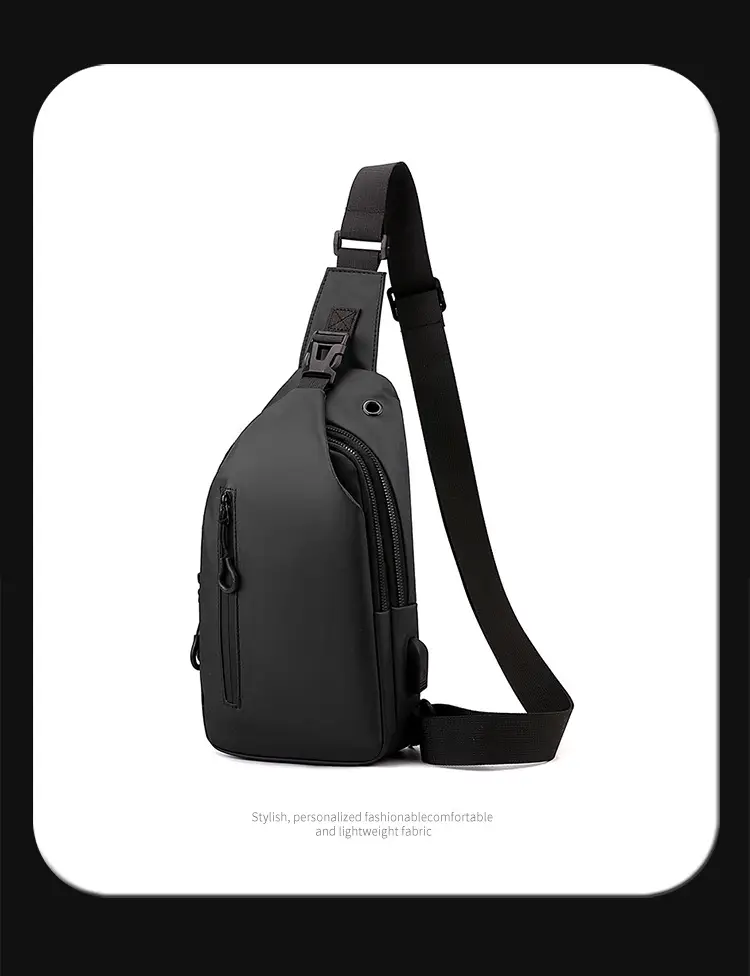Men's Blue Multi-Layer Shoulder Messenger Bag — feature 21