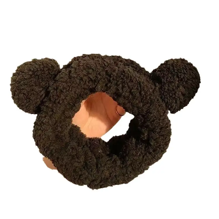 New Cute Bear Ears Plush Hair Band for Women - Image 8