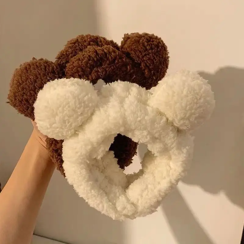 New Cute Bear Ears Plush Hair Band for Women — feature 10