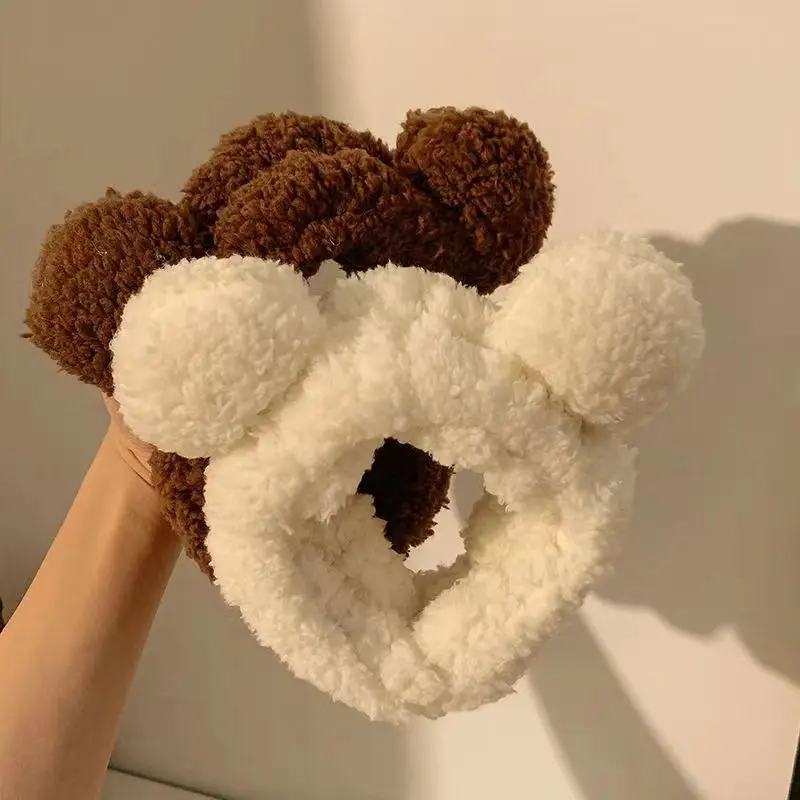 New Cute Bear Ears Plush Hair Band for Women — feature 9