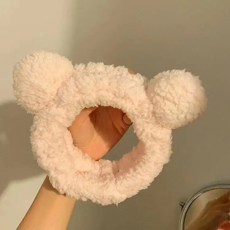New Cute Bear Ears Plush Hair Band for Women - Image 2