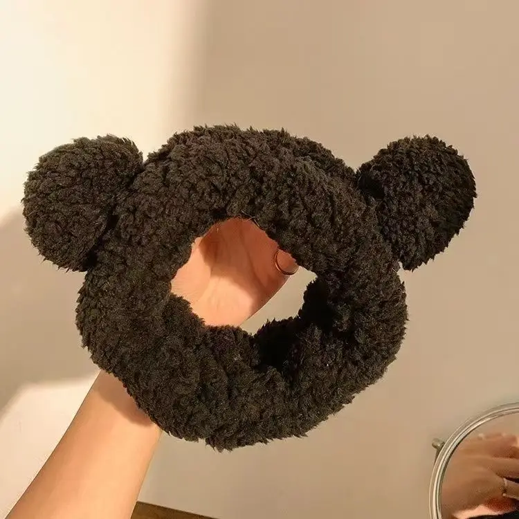 New Cute Bear Ears Plush Hair Band for Women - Image 3