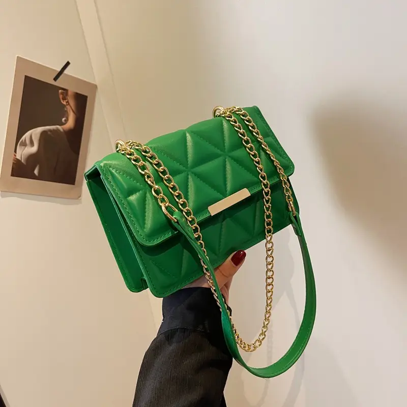 Women's Rhombic Chain Shoulder Bag 2023 - Image 6