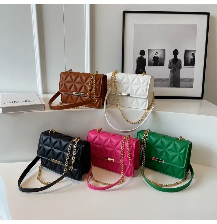 Women's Rhombic Chain Shoulder Bag 2023 — feature 10