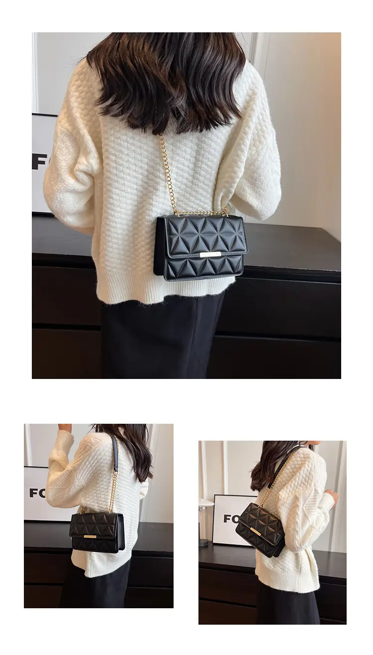 Women's Rhombic Chain Shoulder Bag 2023 — feature 32