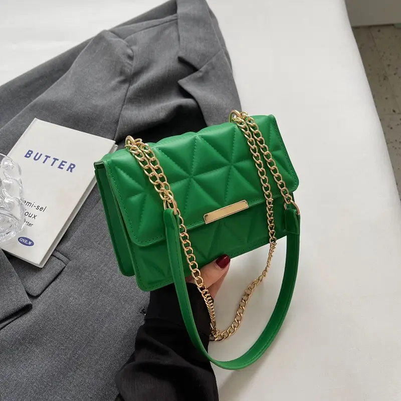 Women's Rhombic Chain Shoulder Bag 2023 - Image 3