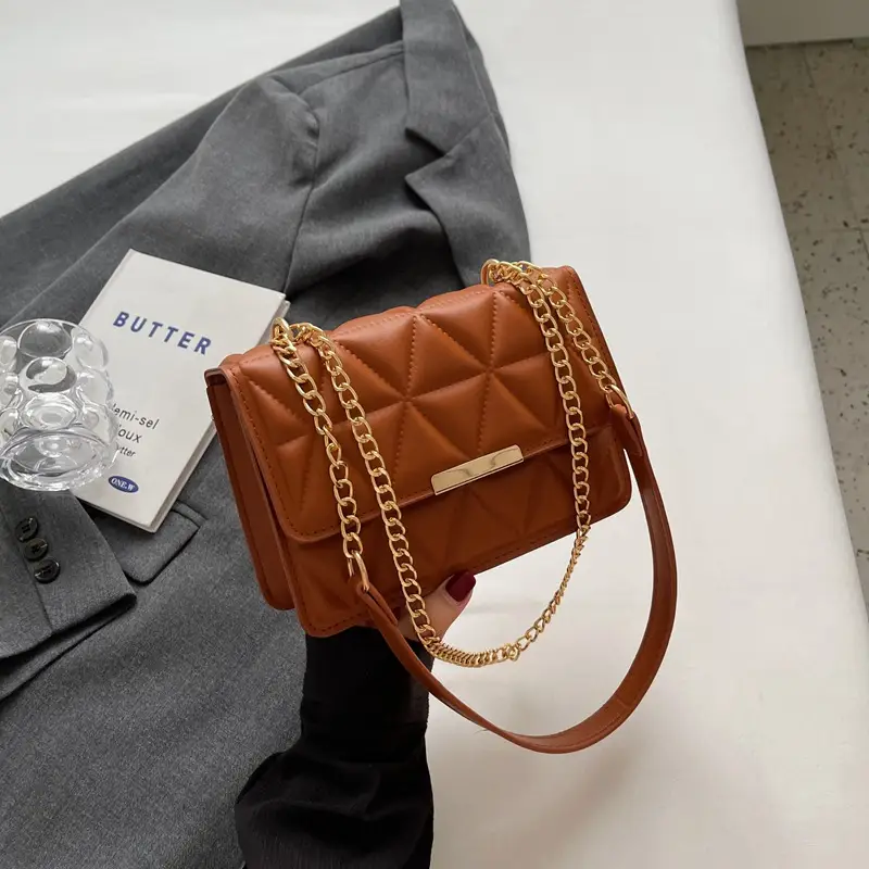 Women's Rhombic Chain Shoulder Bag 2023 - Image 5