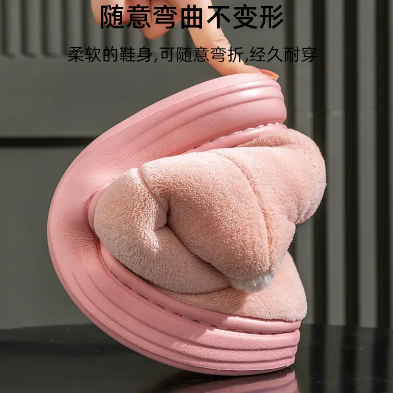 Women Cotton Slippers Warm Thick-Soled Autumn Winter 2026 - Image 9