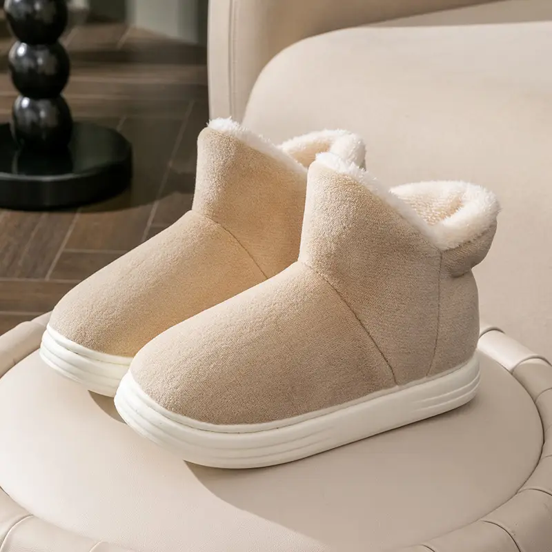 Women Cotton Slippers Warm Thick-Soled Autumn Winter 2026 - Image 3