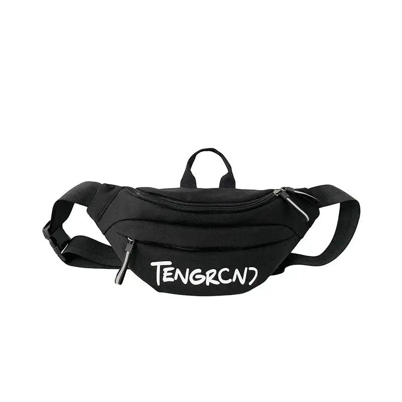 Men's Multi-Functional Shoulder Messenger Bag Grey White - Image 4