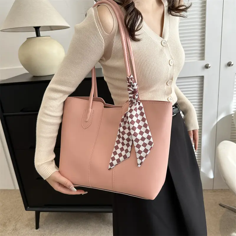 Brown Leather Tote Bag for Women Large Capacity - Image 7