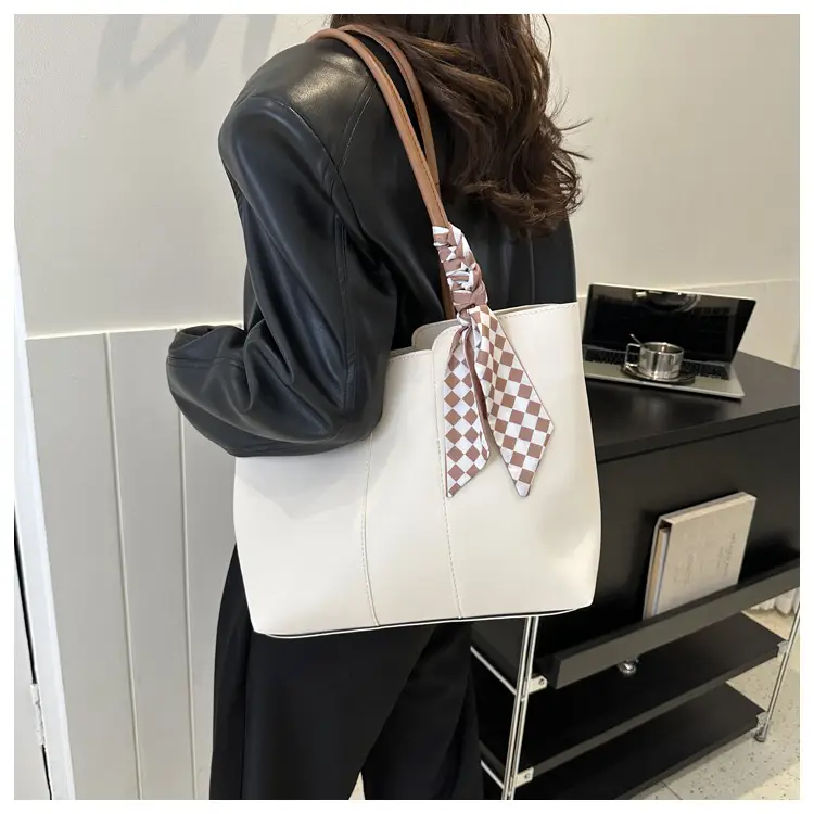 Brown Leather Tote Bag for Women Large Capacity — feature 14
