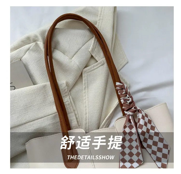 Brown Leather Tote Bag for Women Large Capacity — feature 6