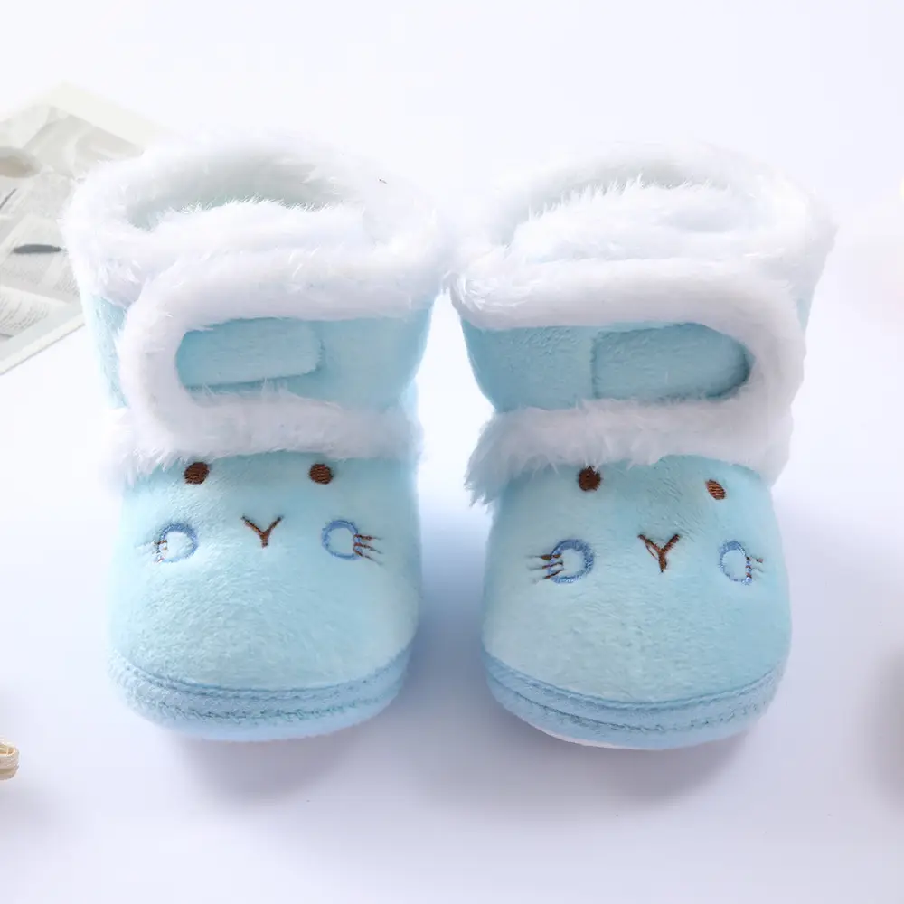 Baby Soft Fluffy Slippers for 0-1 Years Old