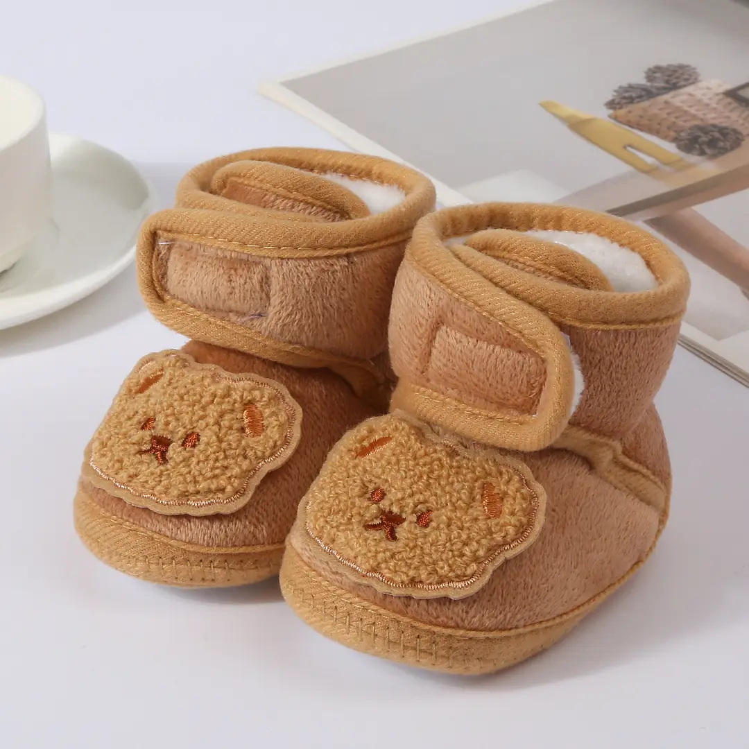 2023 new baby shoes 0-1 years old baby shoes autumn and winter soft bottom toddler shoes 3-5-7-9 months male daughter children's cotton shoes - Image 5