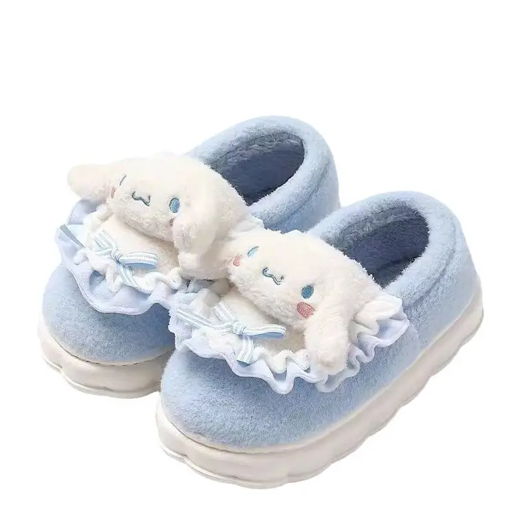 2025 Cinnamonroll Cotton Slippers for Women, Winter Indoor Non-Slip Thick-Soled Warm Plush Slippers for Ladies - Image 7