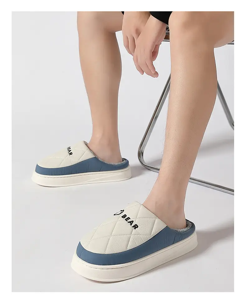 Down Cloth Cotton Slippers for Women, Autumn and Winter Cotton Slippers, Thickened Warm Confinement Shoes, Indoor Cotton Shoes, Men's Home Use Wholesale — feature 34