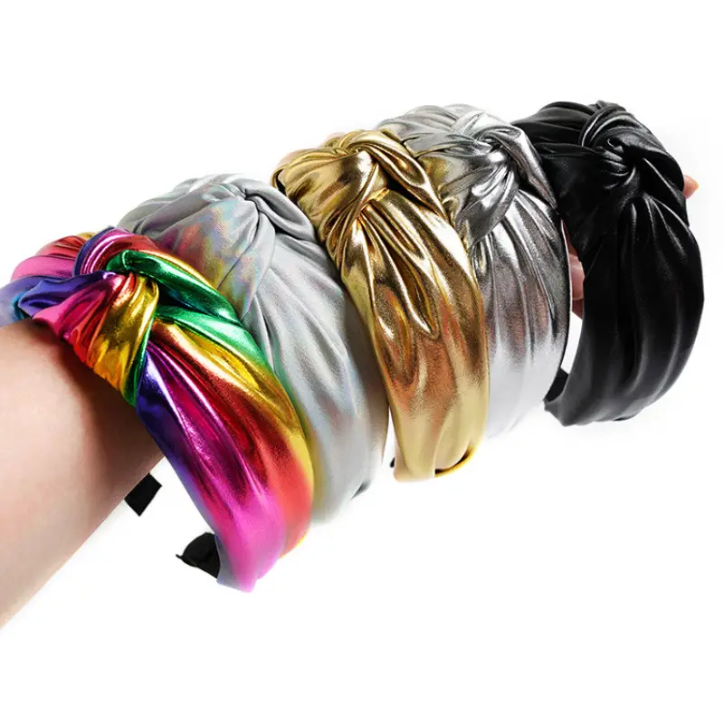 Rainbow PU Leather Skull Top Headband for Women - Image 12