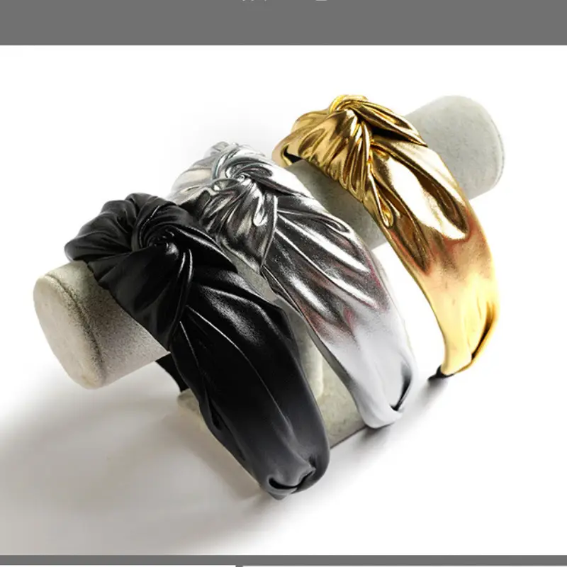 Rainbow PU Leather Skull Top Headband for Women - Image 13