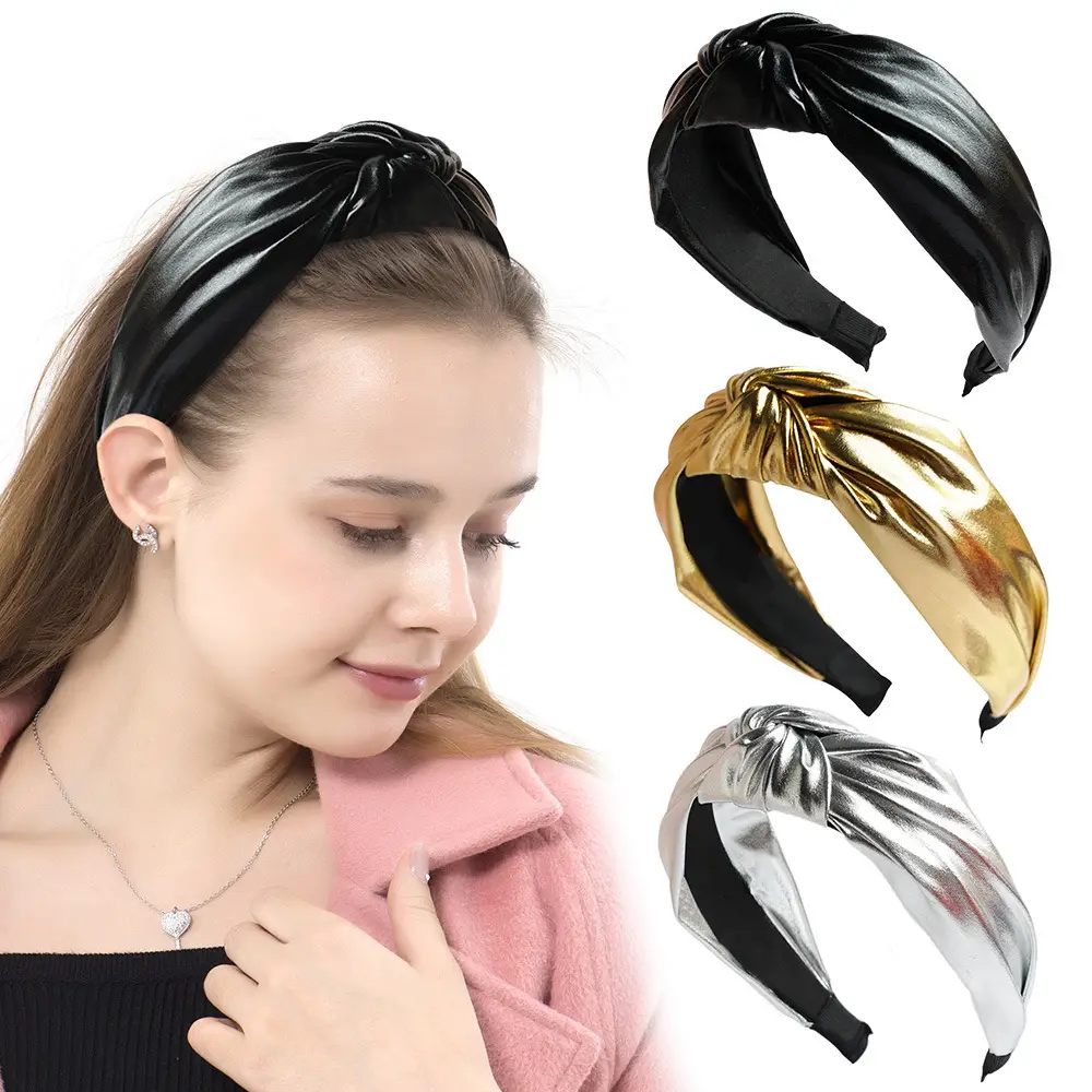 Rainbow PU Leather Skull Top Headband for Women — feature 2