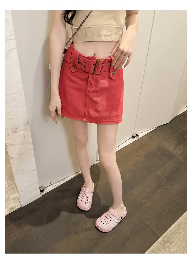Women's Korean Hole Shoes Flat Beige Outdoor Slippers — feature 18