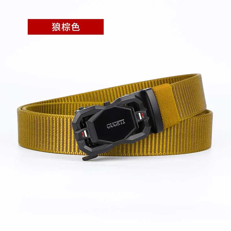 Men's Coffee Color Automatic Buckle Belt - Image 5