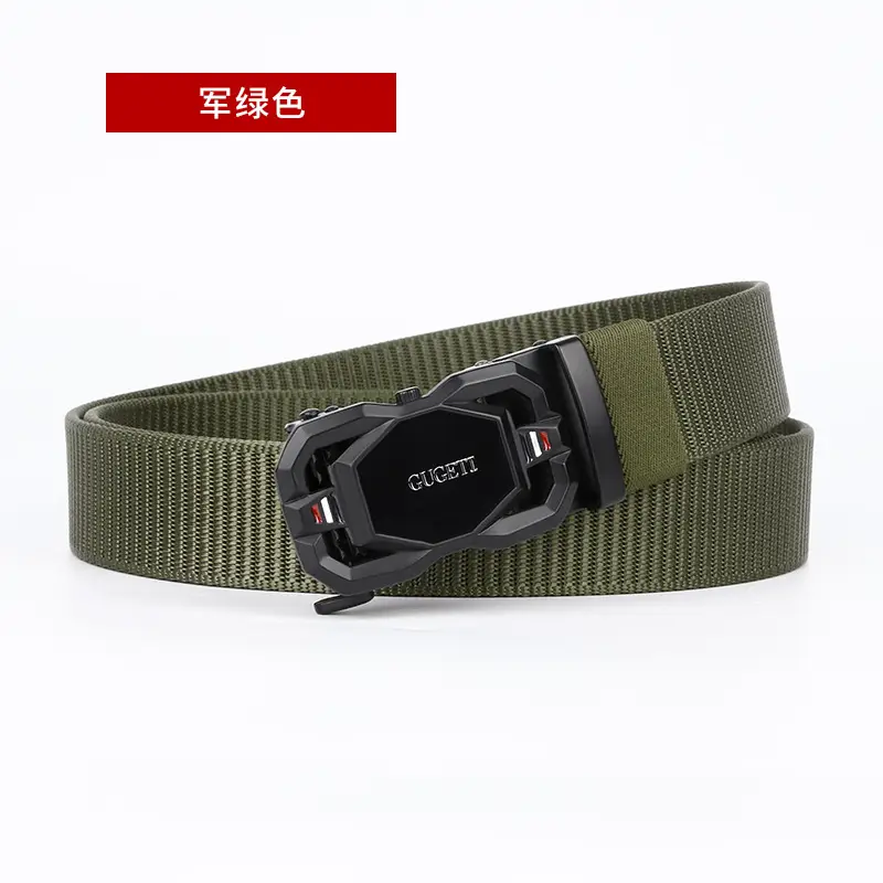 Men's Coffee Color Automatic Buckle Belt - Image 6