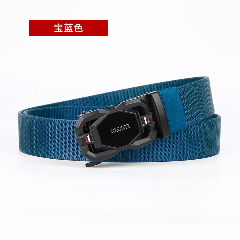 Men's Coffee Color Automatic Buckle Belt - Image 7