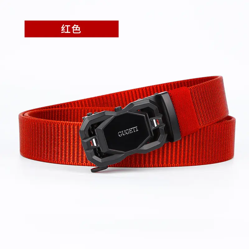 Men's Coffee Color Automatic Buckle Belt - Image 8