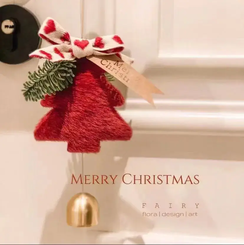 Fairy Christmas Tree Hanging Decor Brown Gold — feature 2