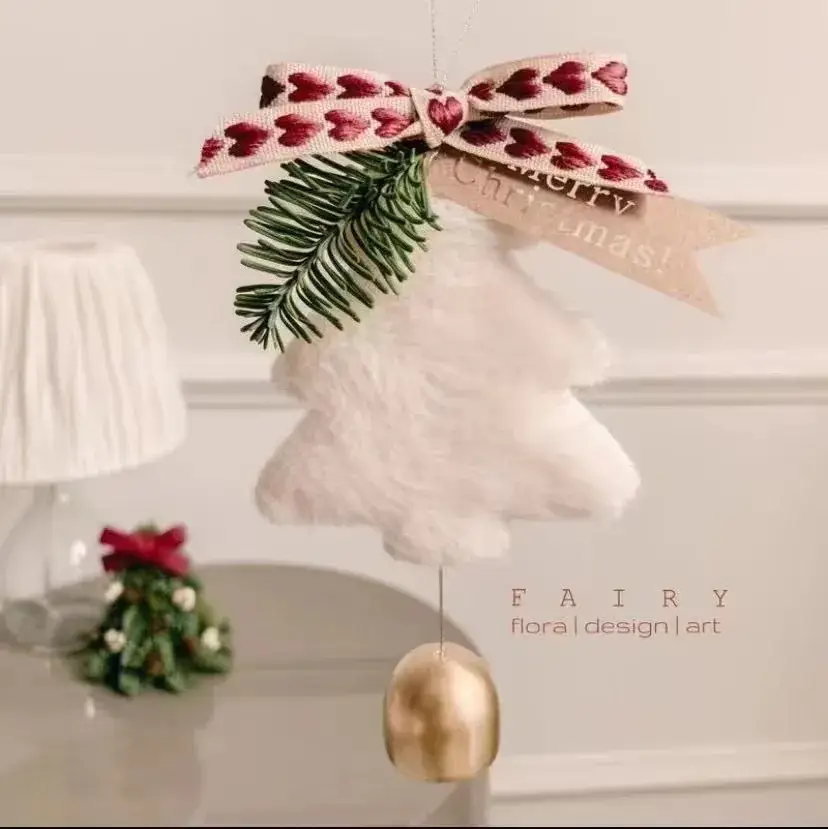 Fairy Christmas Tree Hanging Decor Brown Gold — feature 4