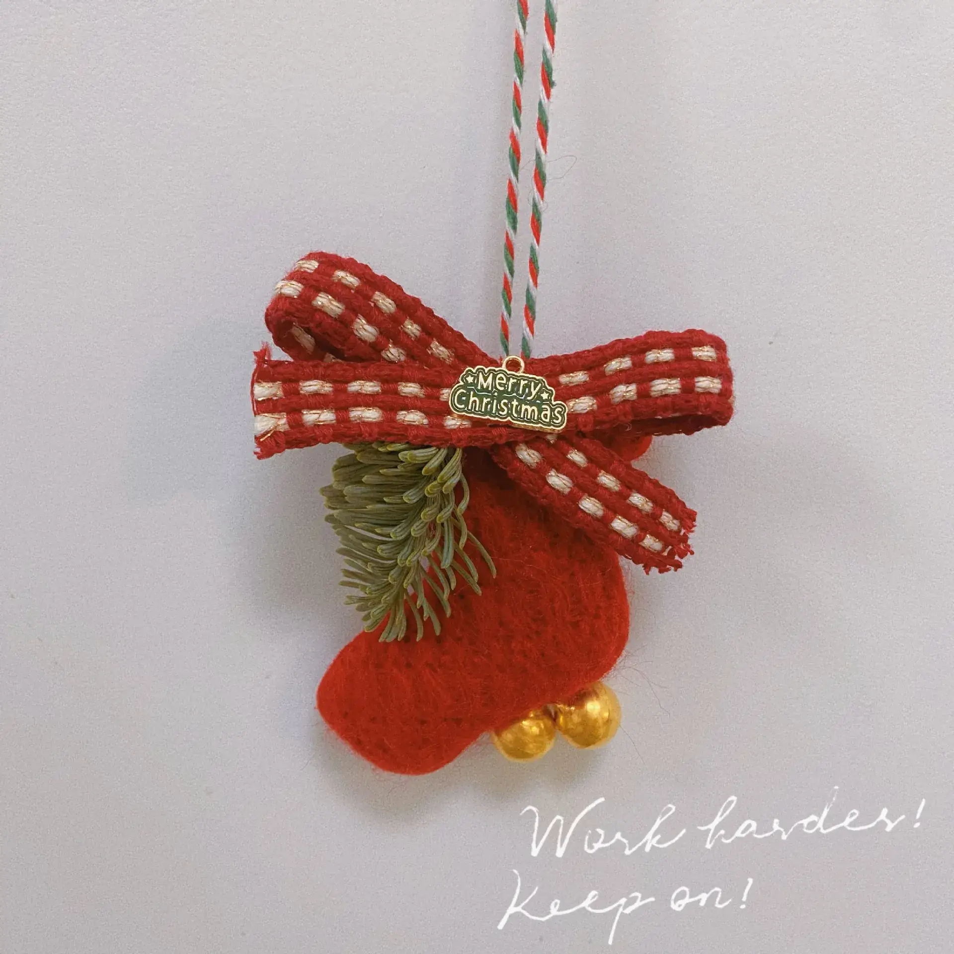 Fairy Christmas Tree Hanging Decor Brown Gold — feature 6