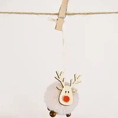 Fairy Christmas Tree Hanging Decor Brown Gold