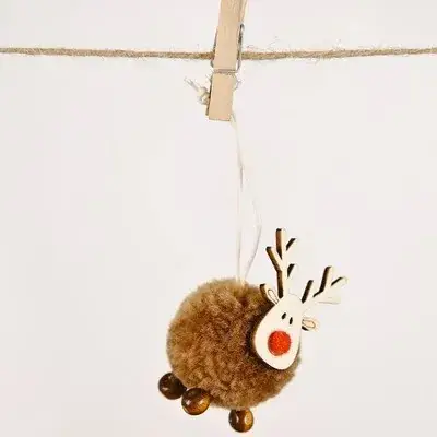Fairy Christmas Tree Hanging Decor Brown Gold