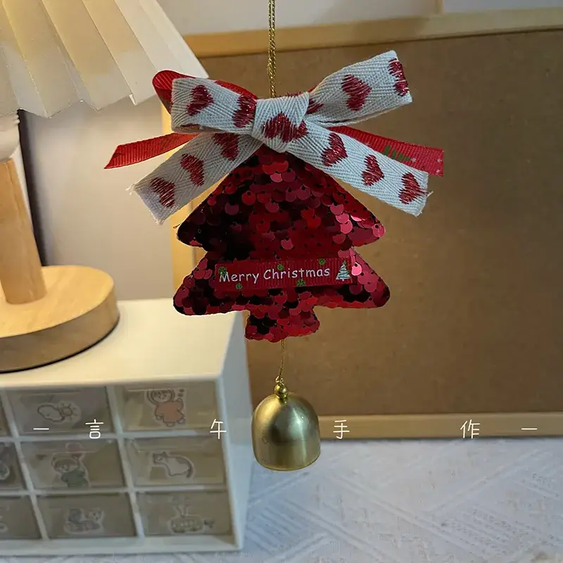 Fairy Christmas Tree Hanging Decor Brown Gold