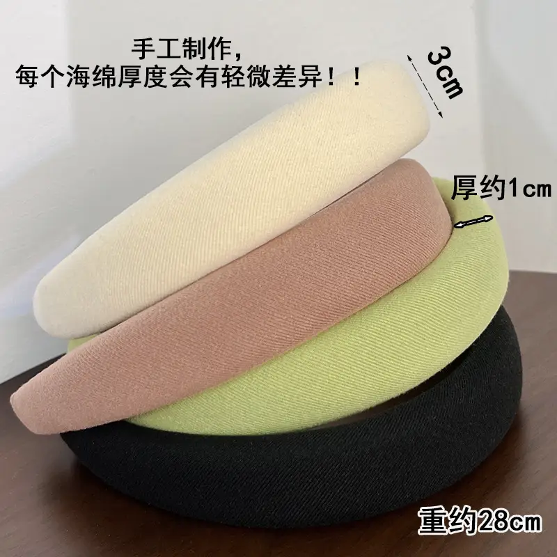 Black Retro Skull Top Sponge Headband for Women - Image 7